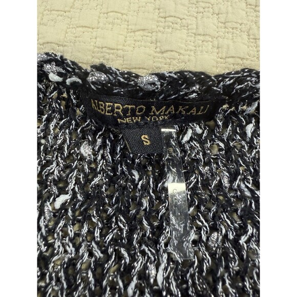 Alberto Makali Lagenlook Sweater Chain Blouse‎ | Black Gray | Size Small - Picture 6 of 15